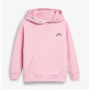 NEXT UK Girls pink hooded sweatshirt